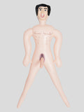 Gladiator Inflatable Male Sex Doll with 7 Inch Realistic Dildo 34.7oz, Flesh Pink