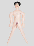 Gladiator Inflatable Male Sex Doll with 7 Inch Realistic Dildo 34.7oz, Flesh Pink