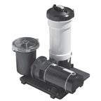 waterway twm above ground swimming pool cartridge filter with 1 hp e-series pump