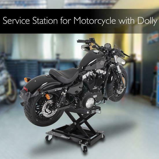 Pyle PLMOTJC11 Motorcycle Jack with Dolly