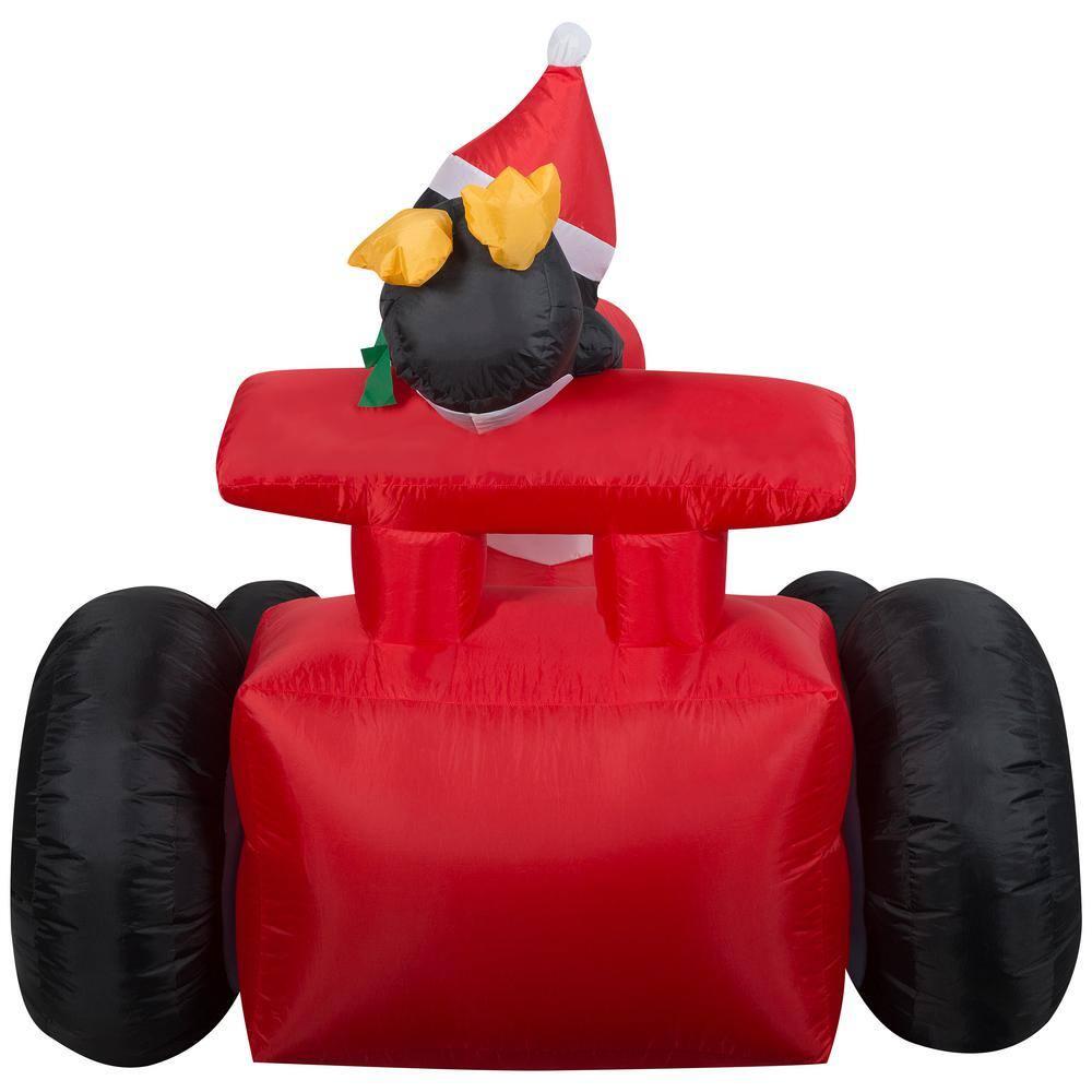 4 ft. Tall Airblown-Santa in Racecar Scene-LG