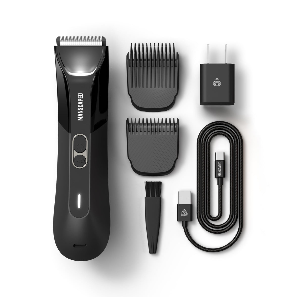 Lawn Mower4.0 PRO - Groin &amp; Body Hair Trimmer, Updated SkinSafeTrimmer Blade, Waterproof Wet/Dry Groomer, USB-C &amp; Wireless Charging Compatible, Men’s Ball Shaver with Travel Lock