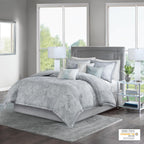 Home Essence Karlene 7 Piece Cotton Sateen Comforter Set