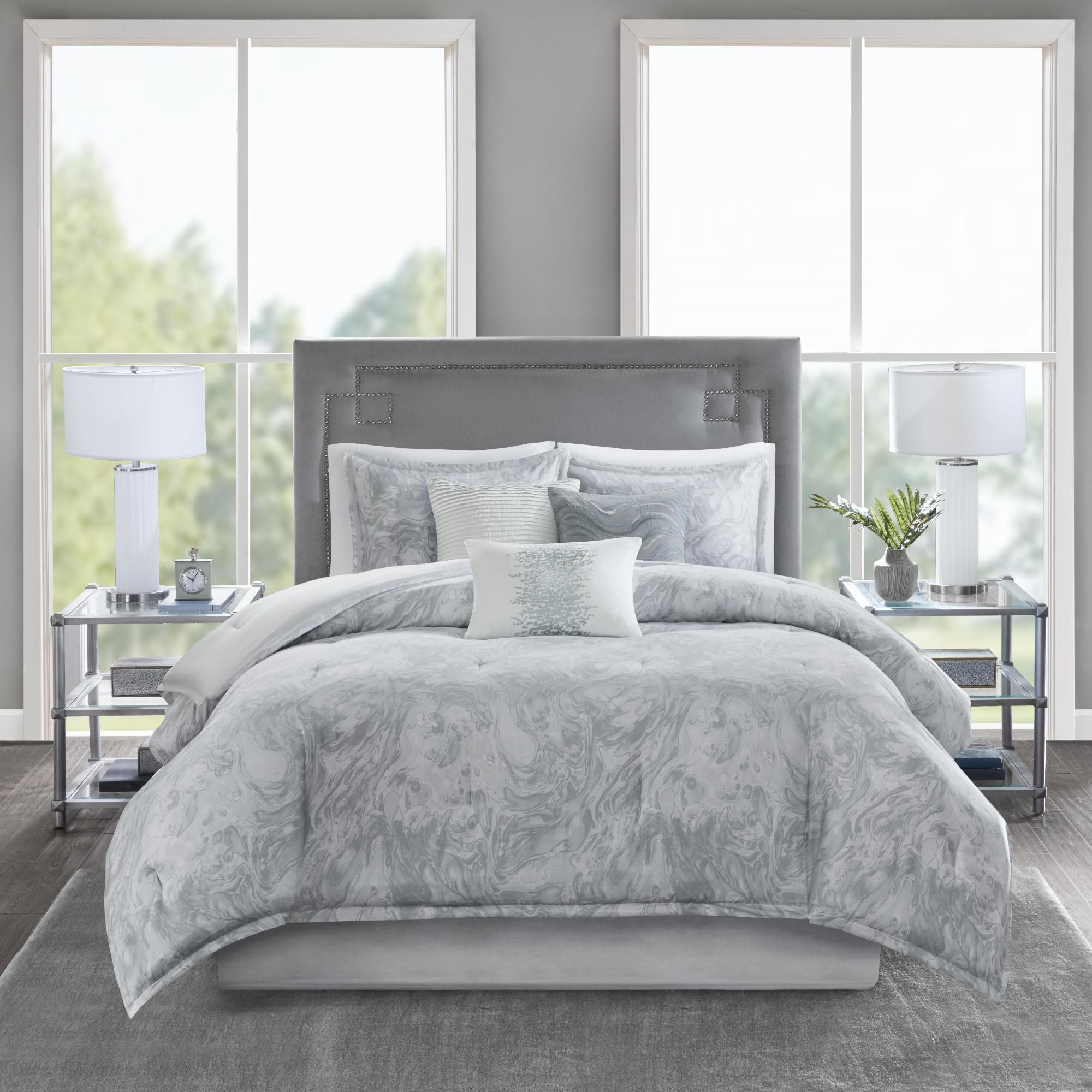 Home Essence Karlene 7 Piece Cotton Sateen Comforter Set