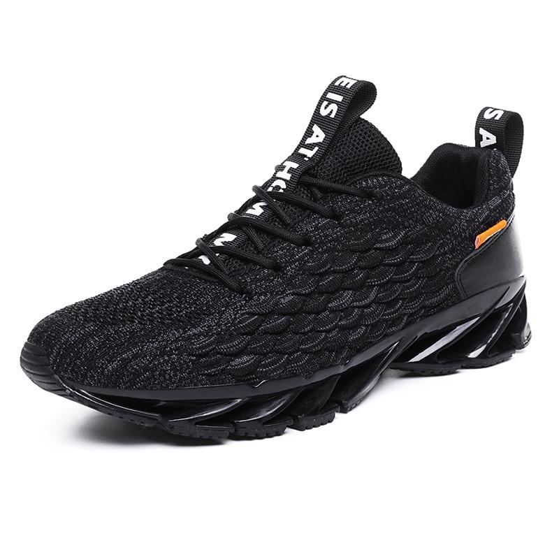 Men's Blade Running Red Black Grey White Sneakers