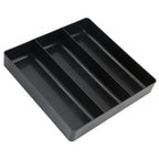 3-Compartment Tool Organizer Tray(1, Black) | Stackable , Heavy Duty, Drawer Organizer Tray, Non-Slip Base, Storaand Organization