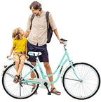 Womens Bike Complete Cruiser Bikes for Women Single Speed Classic Retro Bicycle with Front and Rear Fenders, Rear Rack, 26 Inch Comfortable Commuter Bicycle