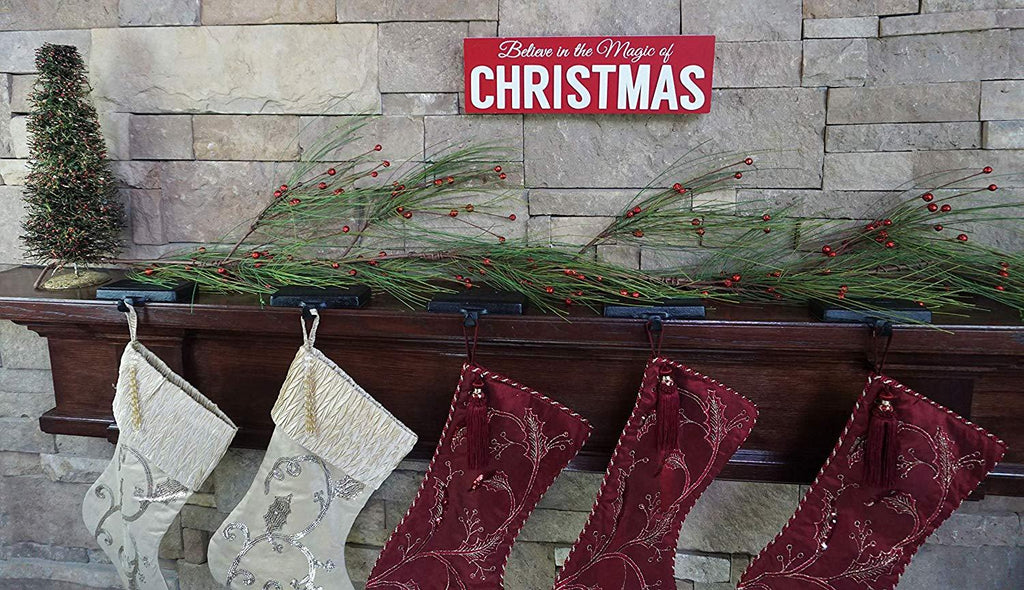 Lulu Decor, Christmas Stocking Holders, Set of 8 pcs, Weighs 2 lbs 11 oz Each