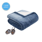Gracie MIlls Electric Blanket w/Heat Level Controllers King: 100x90 Sapphire -WR54-1746