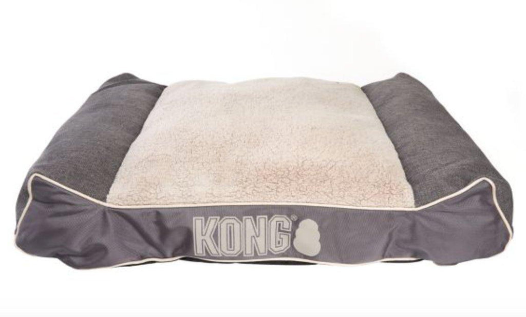 KONG Lounger Plush Pillow Pet Bed GREY