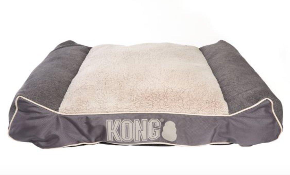 KONG Lounger Plush Pillow Pet Bed GREY