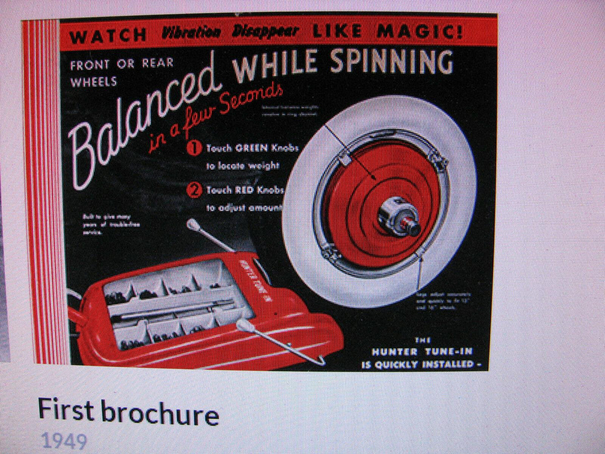 1950s HUNTER TUNE-IN WHEEL R & SPINNER 115V  ON-VEHICLE/CAR