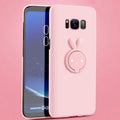Phone Accessories - Cute Rabbit Magnetic Ring Stand Case For Samsung Galaxy S9 S8 Plus Note 8 9