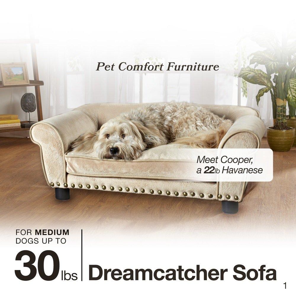 Enchanted Home Pet Dreamcatcher Sofa Dog Bed in Cream