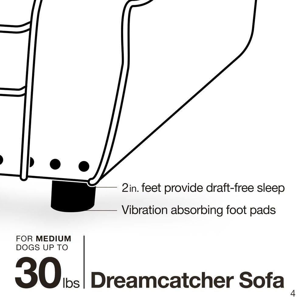 Enchanted Home Pet Dreamcatcher Sofa Dog Bed in Cream