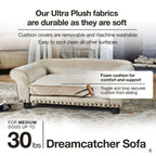 Enchanted Home Pet Dreamcatcher Sofa Dog Bed in Cream