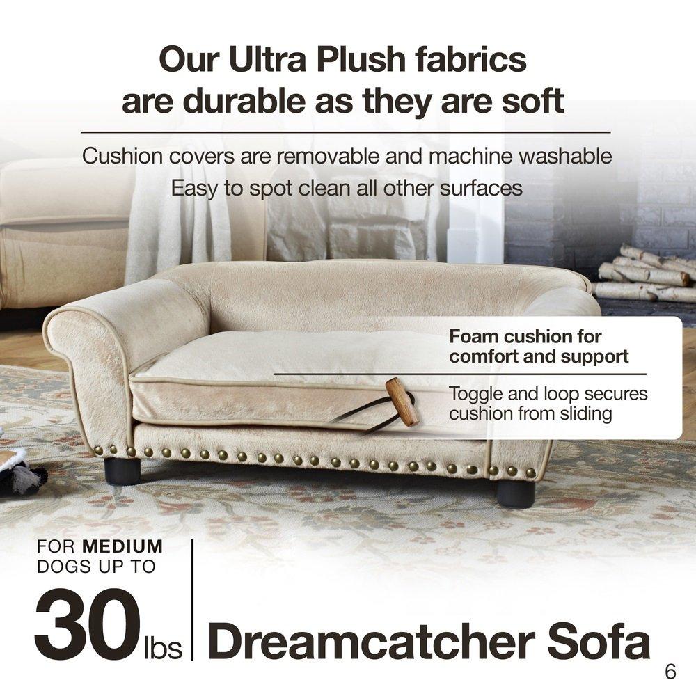 Enchanted Home Pet Dreamcatcher Sofa Dog Bed in Cream