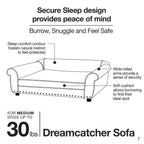 Enchanted Home Pet Dreamcatcher Sofa Dog Bed in Cream