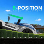 40V Cordless Lawn Mower with Dual 4.0Ah Batteries, 21" Lightweight Push Mower &amp; Charger, Ultra-Quiet Motor for Backyard Maintenance and Lawn Care