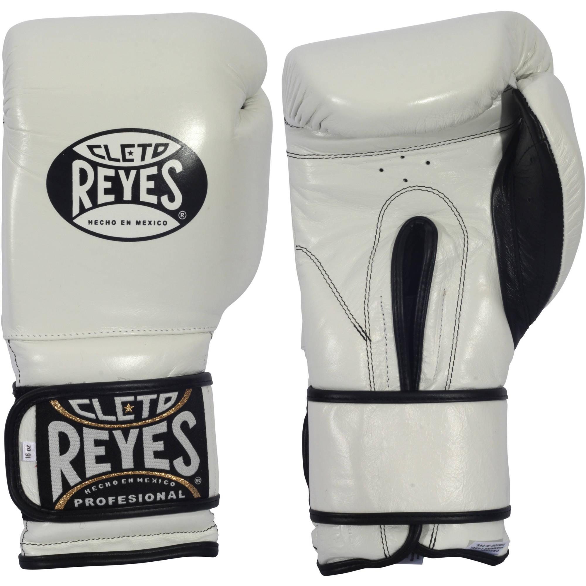 Cleto Reyes Hook &amp; Loop Training Gloves 12 oz White
