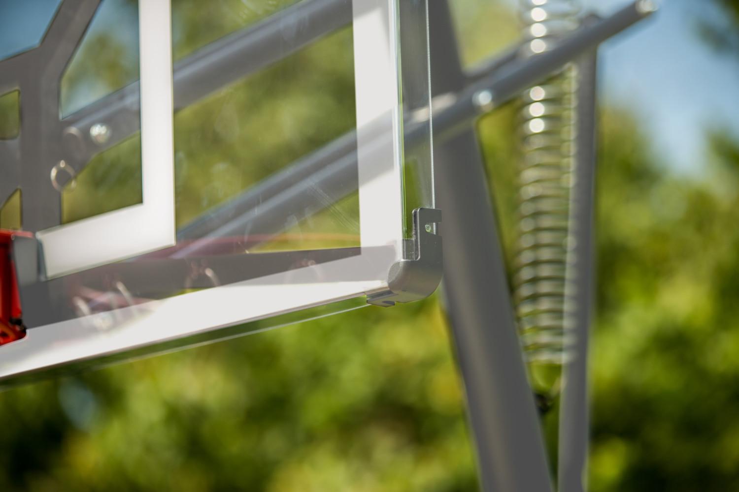 Silverback SBX 50" Backboard Portable Height-Adjustable Basketball Hoop Assembles in 90 Minutes