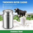 huidazhou 5l milking machine for cow, pulse direct suction integration vacuum pump and automatic stop device, portable livestock milking equipment for cows