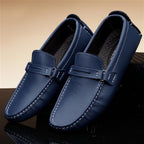 Shoes - Men Genuine Leather Loafer Boat Shoes