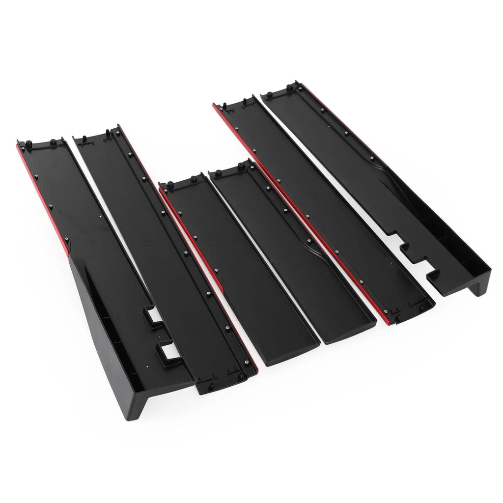 78.7" Universal Side Skirt Extensions Rocker Panel Splitters Lip Polypropylene For BMW F32 F33 F36 4-Series 420i 430i 440i Generic