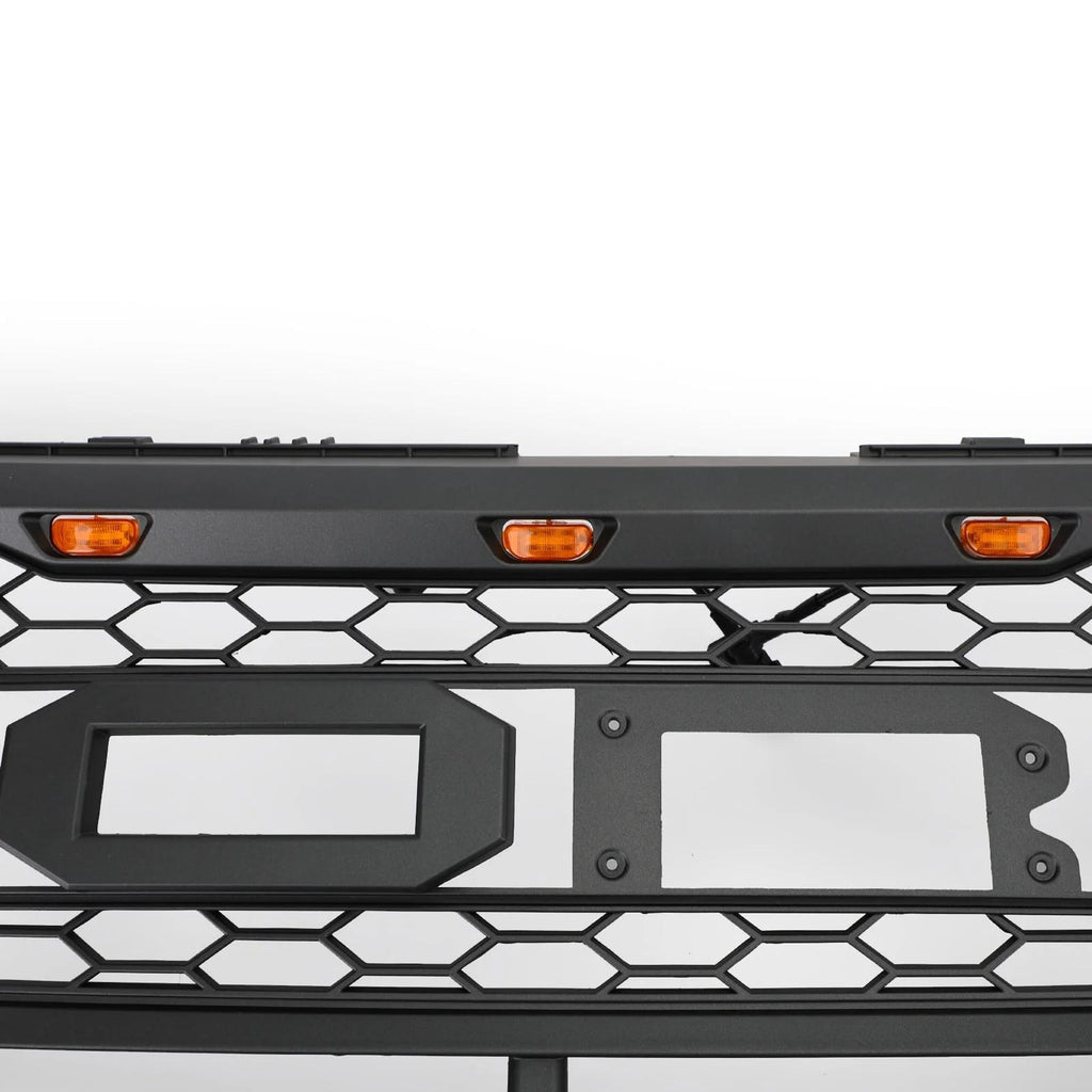 16-17 Explorer Bumper Ford Grill With Lights Front Upper Grille Replacement Generic