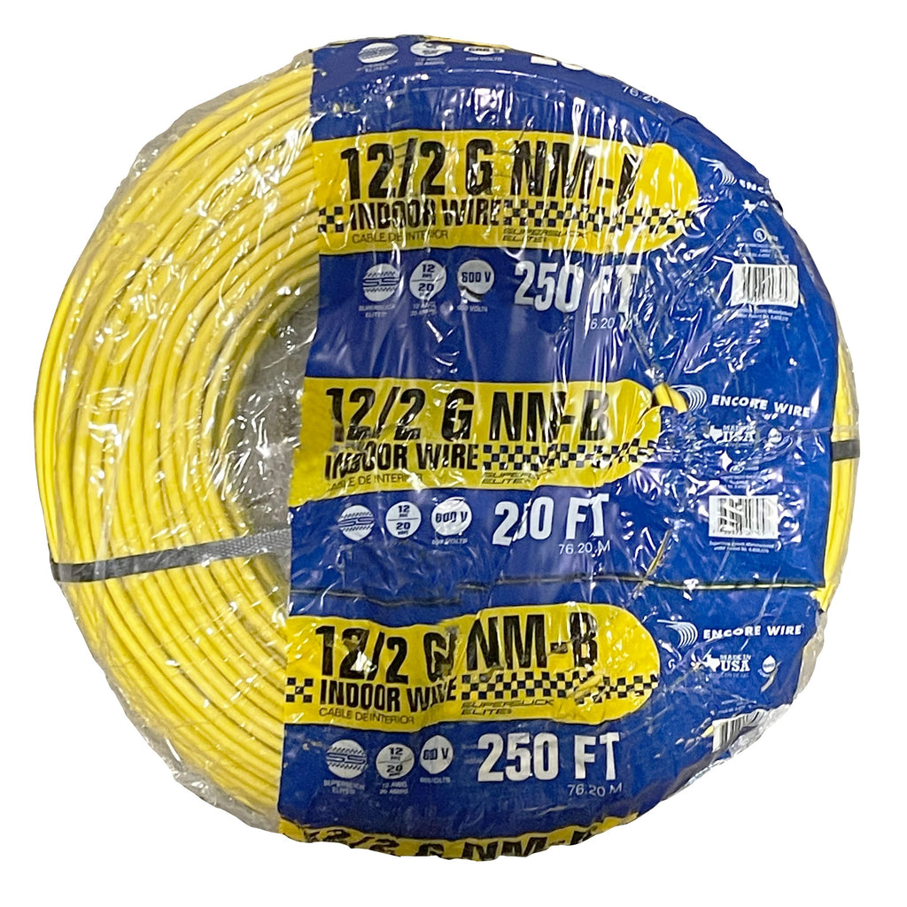 Romex SIMpull 250′ 12-2 Non-Metallic Cable Electrical Wire NM-B copper NO250078