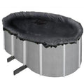 Blue Wave BWC632 Rugged Mesh Above Ground Pool Winter Cover for 16-ft x 32-ft Oval Pool