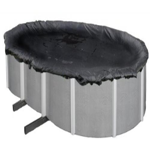 Blue Wave BWC632 Rugged Mesh Above Ground Pool Winter Cover for 16-ft x 32-ft Oval Pool