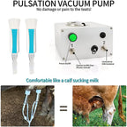 huidazhou milking machine kit for cow, 7l goat sheep portable stainless steel bucket suction milker, livestock household domestic farm milking device