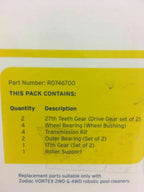 zodiac vortex robotic motor tune-up kit - r0746700 genuine