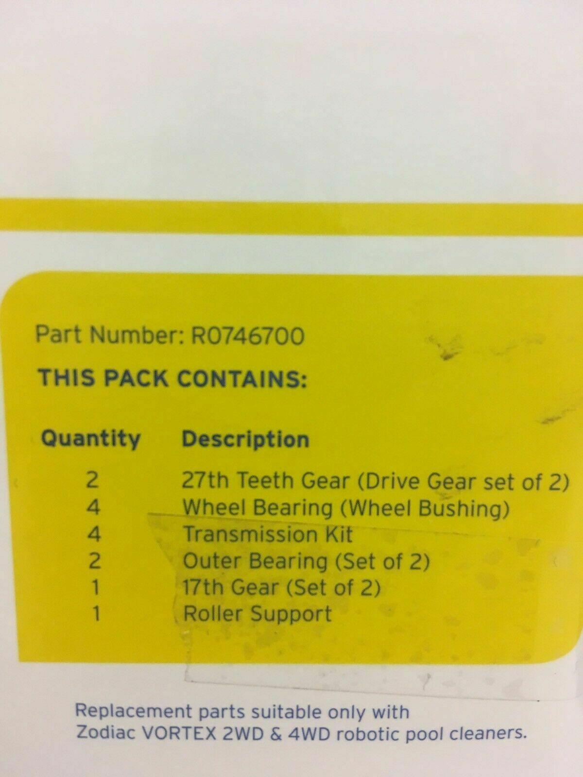 zodiac vortex robotic motor tune-up kit - r0746700 genuine