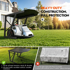 LarRobot Mower Garage, Alloy Steel Robotic Lawn Mower Shelter(1) | Heavy Duty Outdoor Shade Cover, Waterproof and UV-Proof Garden Garage, Fits 92% of Models, Robot Mower Accessories