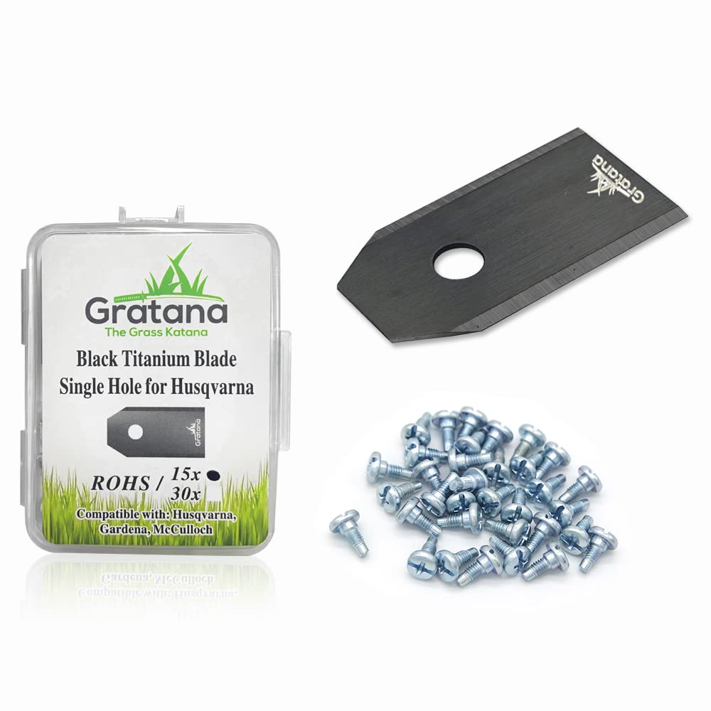 Robotic Lawn Mower Blade (30, for  - Single Hole) Also for  McCulloch Robotic Lawnmower Mowing Robo Robot Accessories Replacement for 315 430 435 450 and Many Others