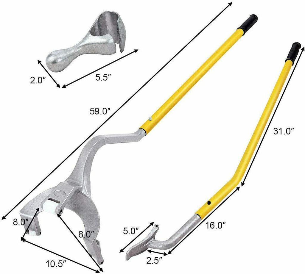 17.5"- 24" Tire Mount Demount Kit Tubeless Truck Bead Breaker Tire Changing Tool