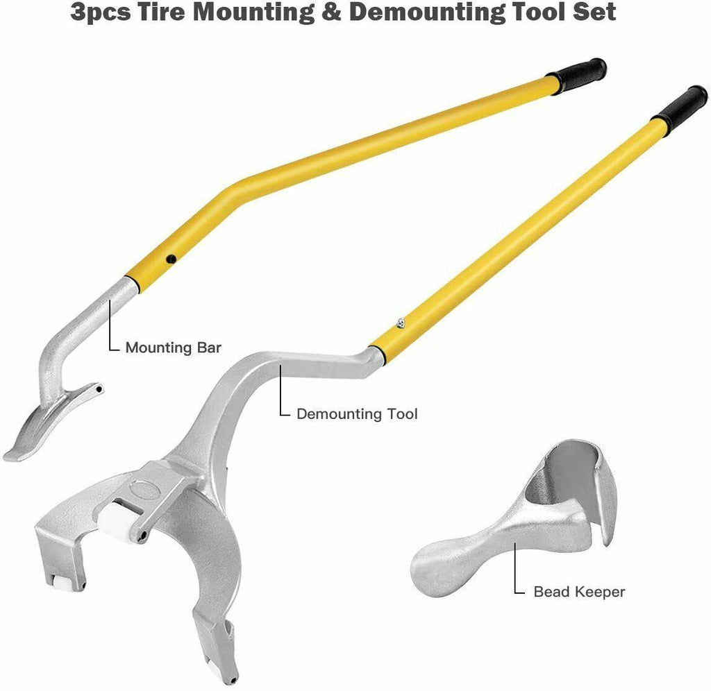 17.5"- 24" Tire Mount Demount Kit Tubeless Truck Bead Breaker Tire Changing Tool