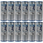 unicel spa replacement cartridge filter 25 sqft cfr-25 in-line (12 pack)