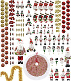 Fraser Hill Farm 196-piece Home for Holidays Traditional Ornament and Decor Set, Tan