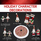 Fraser Hill Farm 196-piece Home for Holidays Traditional Ornament and Decor Set, Tan