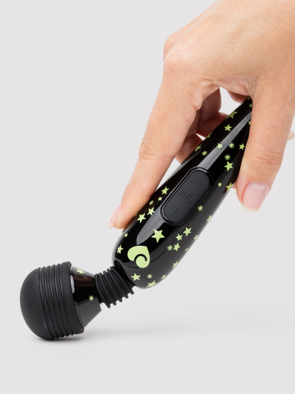 Lovehoney Glow-in-the-Dark Deluxe Mini Massage Wand Vibrator, Glow | Glow