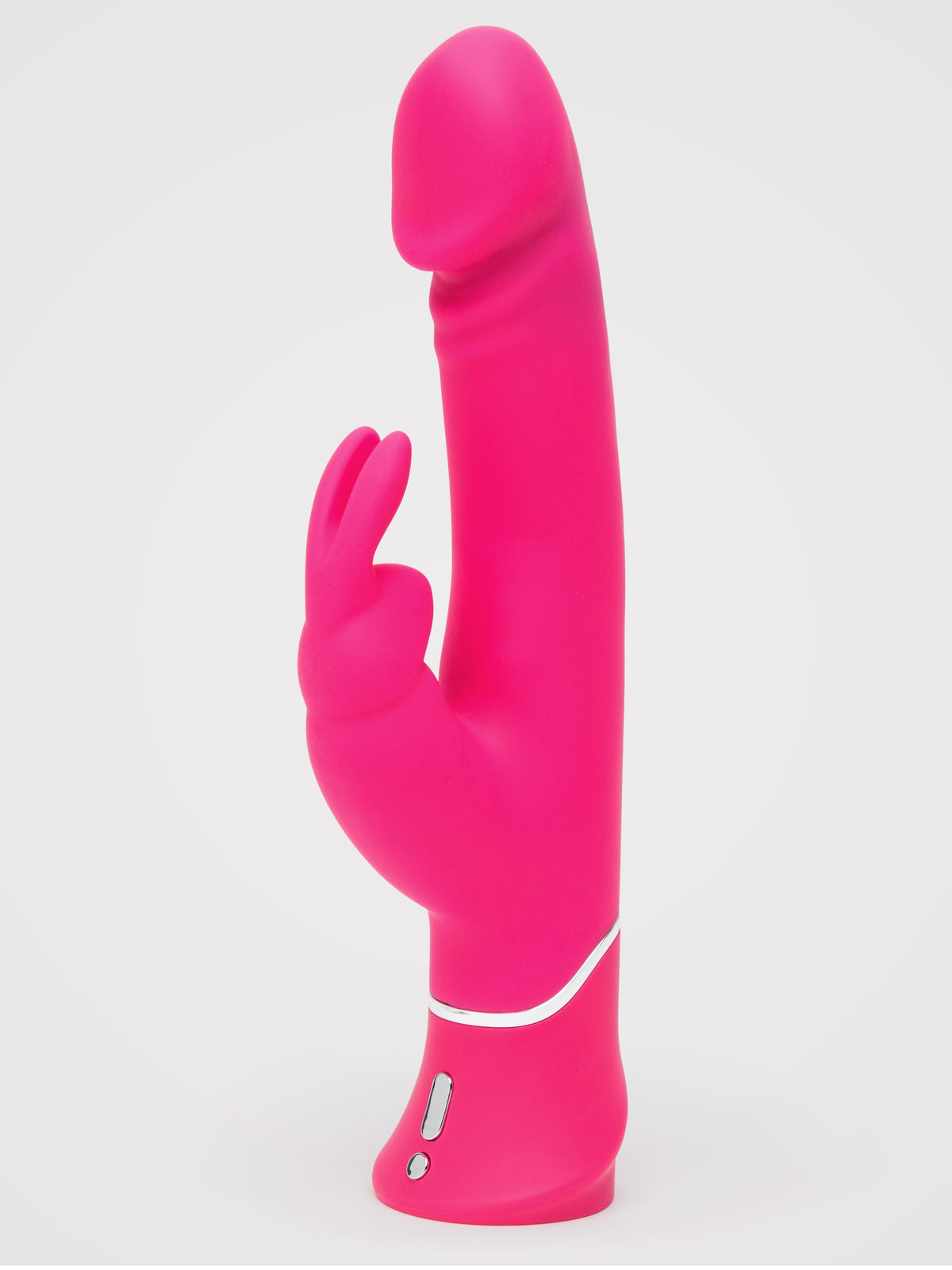 Happy Rabbit Realistic Dual-Density Rechargeable Rabbit Vibrator, Pink