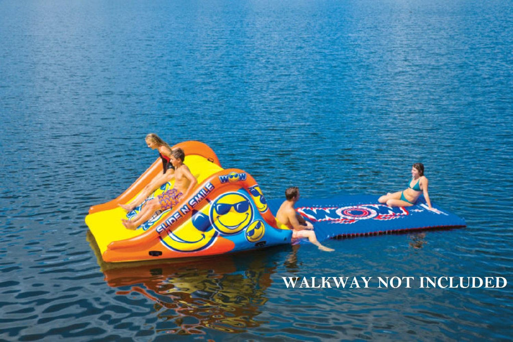 Wow Watersports World Of Watersports WOW SLIDE N SMILE 2 Lane Floating Water Slide
