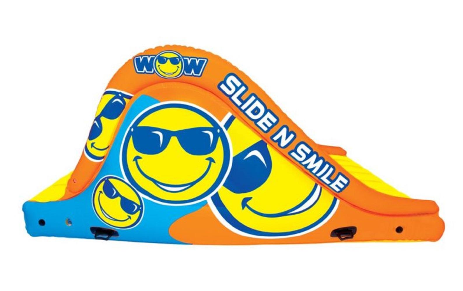Wow Watersports World Of Watersports WOW SLIDE N SMILE 2 Lane Floating Water Slide