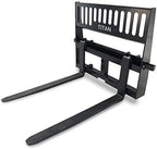 titan attachments pro-duty skid steer pallet fork attachment, 48" fork blades, rate 5,000 lb, quick tach tractor loader