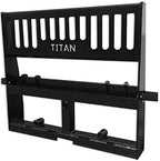 titan attachments pro-duty skid steer pallet fork attachment, 48" fork blades, rate 5,000 lb, quick tach tractor loader