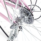Campingsurvivals Urban Commuter City Bike, 7 Speed Adult Road Bicycle, Pink
