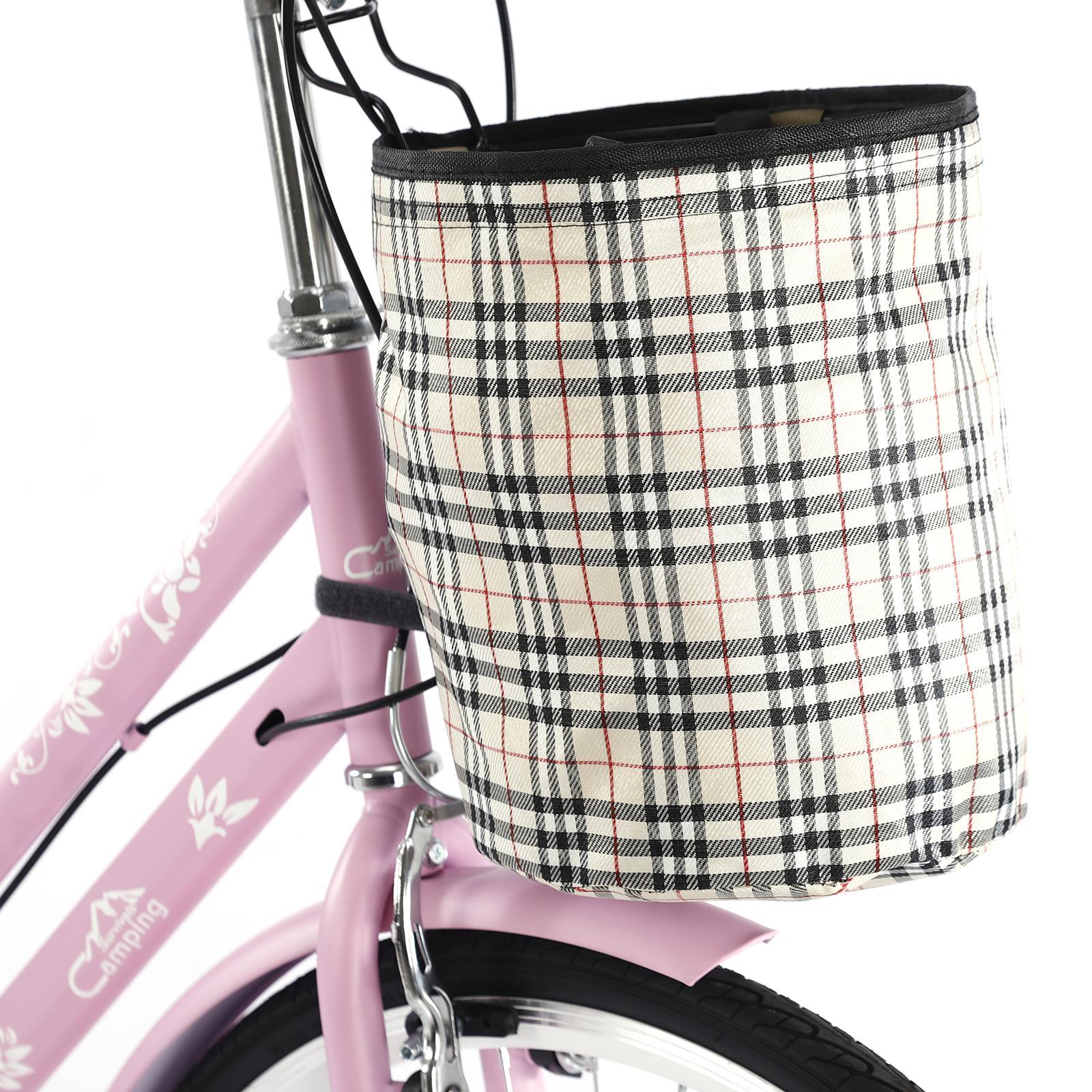 Campingsurvivals Urban Commuter City Bike, 7 Speed Adult Road Bicycle, Pink
